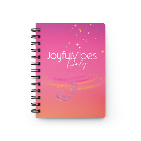 Joyful Vibes Only Sunset Spiral Bound Journal