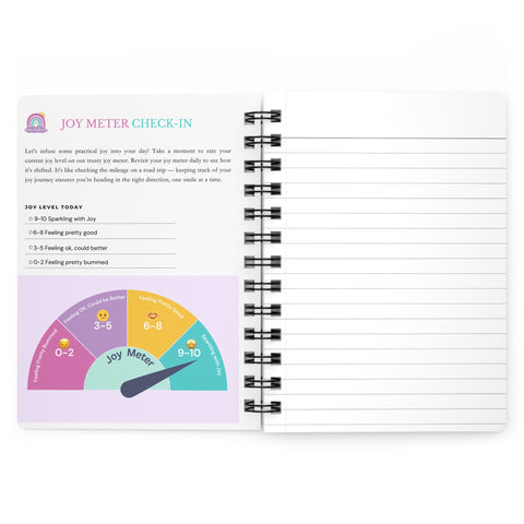 Joyful Vibes Only Sunset Spiral Bound Journal
