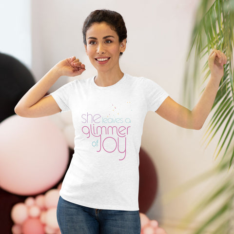 She Leaves a Glimmer of Joy Ladies Tee